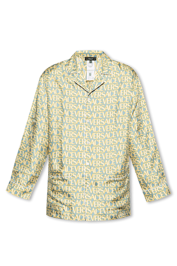 Versace Blue ‘La Vacanza’ Collection Pyjama Top - Men - Piano Luigi