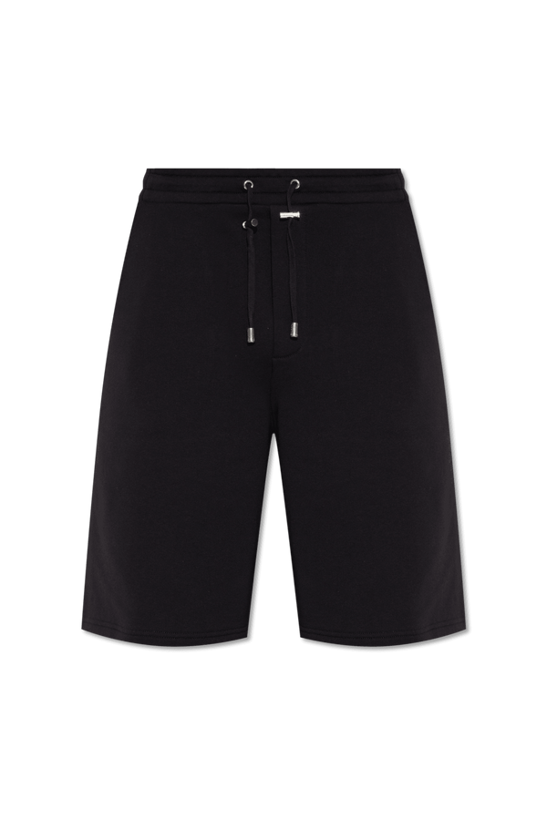 Balmain Black Embroidered Shorts - Men