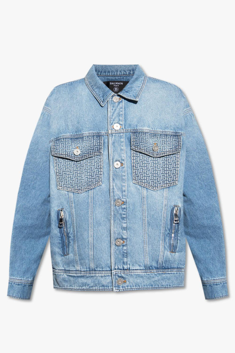 Balmain Blue Relaxed-Fitting Denim Jacket - Men - Piano Luigi