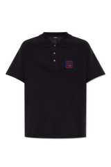 Balmain Black Polo Shirt With Monogram - Men - Piano Luigi