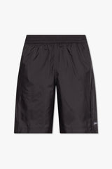 Givenchy Black Shorts With Logo - Men - Piano Luigi