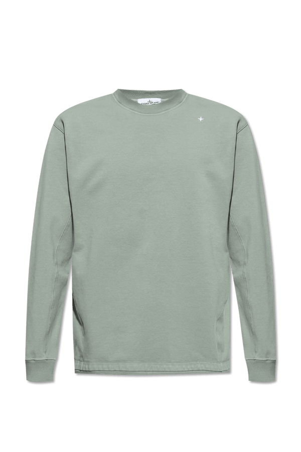 Stone Island Green Sweatshirt With Logo - Men - Piano Luigi