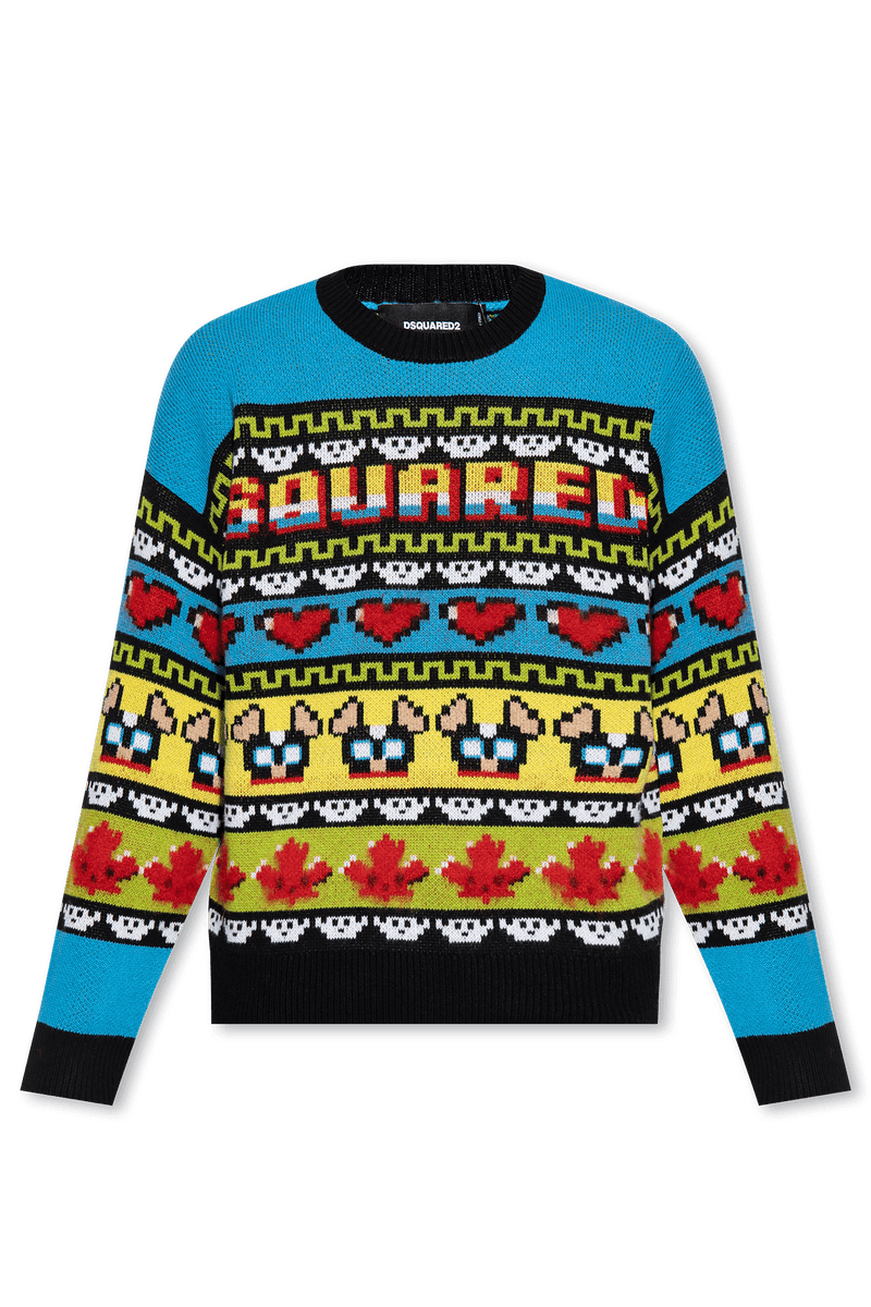 Dsquared2 Multicolour Wool Sweater - Men - Piano Luigi