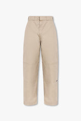 Palm Angels Beige Trousers With Stitching Details - Men - Piano Luigi