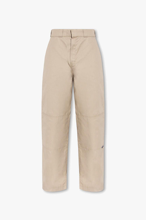 Palm Angels Beige Trousers With Stitching Details - Men - Piano Luigi