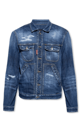 Dsquared2 Navy Blue Denim Jacket - Men - Piano Luigi