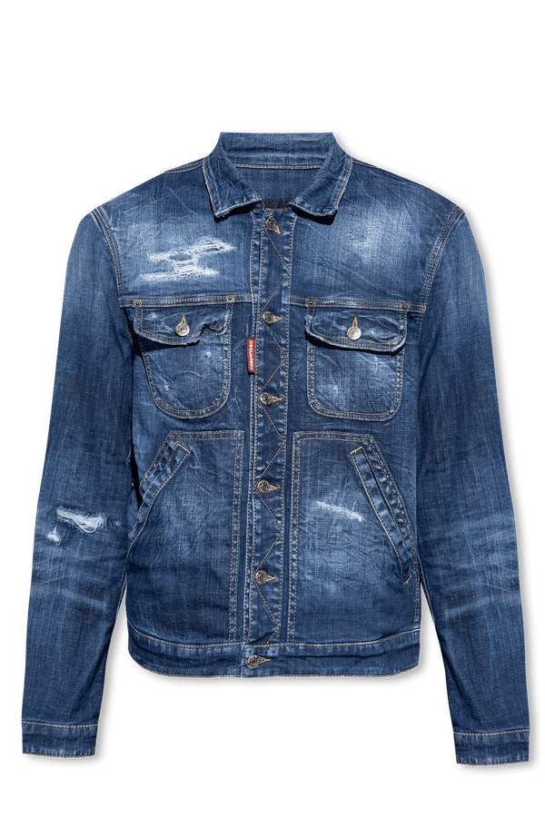 Dsquared2 Navy Blue Denim Jacket - Men - Piano Luigi