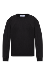 Stone Island Black Sweatshirt With Logo - Men - Piano Luigi