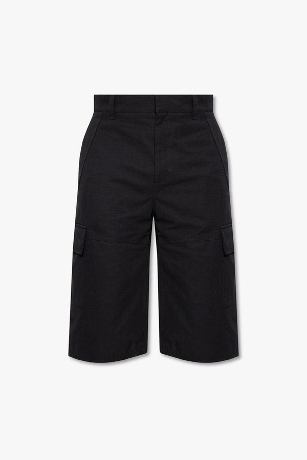 Givenchy Black Cotton Shorts - Men - Piano Luigi