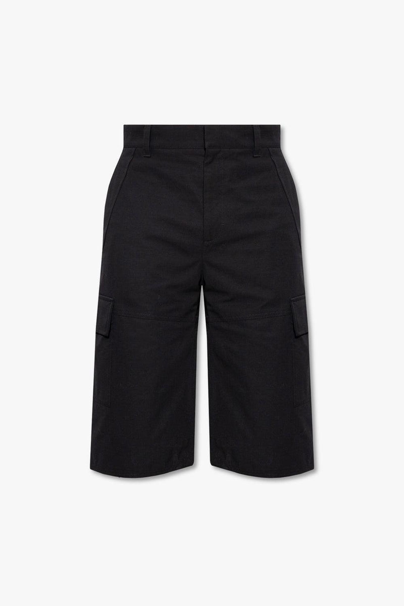 Givenchy Black Cotton Shorts - Men - Piano Luigi