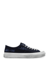 Givenchy Navy Blue Monogrammed Sneakers - Men - Piano Luigi