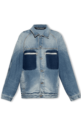 Palm Angels Blue Denim Jacket - Men - Piano Luigi