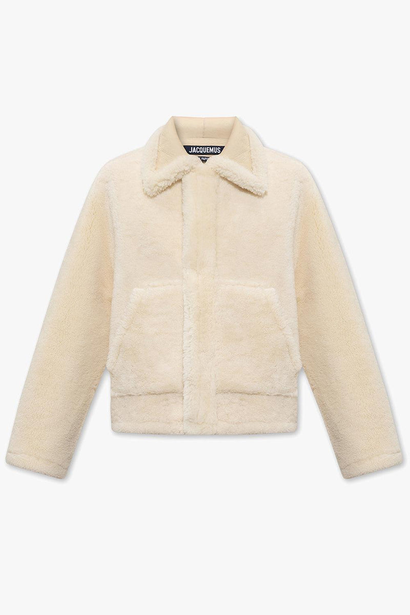 Jacquemus Cream ‘Pastre’ Shearling Jacket - Men - Piano Luigi