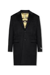 Versace Black Wool Coat - Men - Piano Luigi