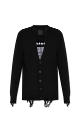 Givenchy Black Cotton Cardigan With Logo - Men - Piano Luigi