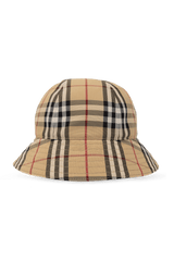 Burberry Beige Checked Bucket Hat - Men - Piano Luigi