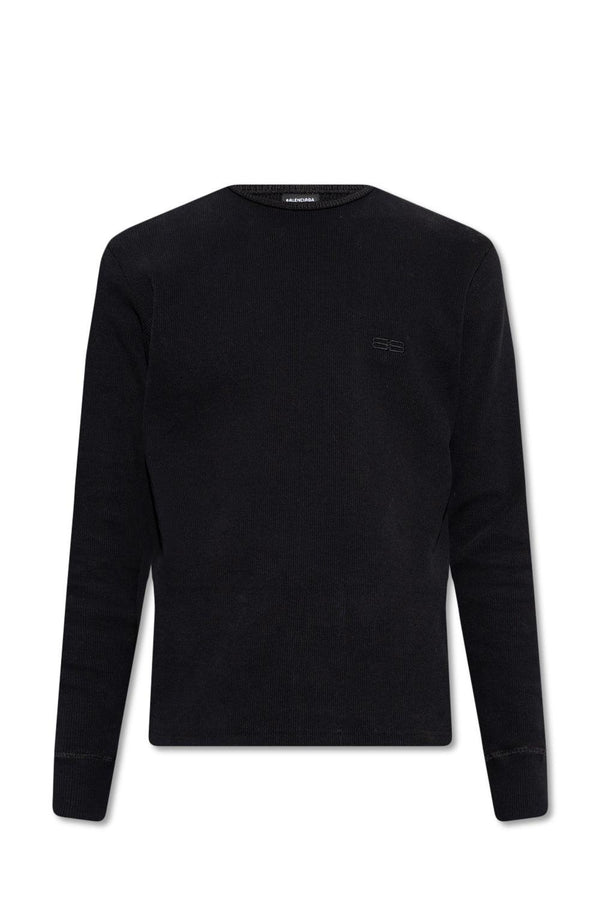 Balenciaga Black Long-Sleeved T-Shirt - Men