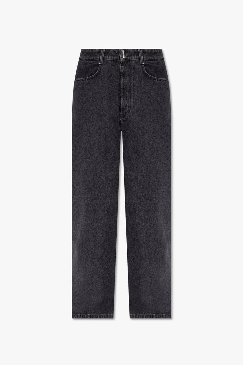 Givenchy Grey Jeans With Monogram - Men - Piano Luigi