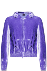 Balenciaga Purple Velour Hoodie - Men - Piano Luigi