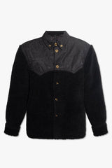 Versace Black Faux Fur Jacket - Men - Piano Luigi