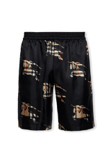 Burberry Black ‘Bradeston’ Silk Shorts - Men - Piano Luigi