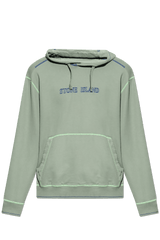 Stone Island Green Hoodie With Logo - Men - Piano Luigi