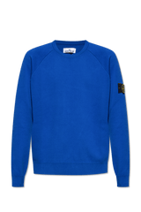 Stone Island Blue Sweater With Logo - Men - Piano Luigi