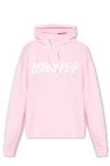 Dsquared2 Pink Hoodie With Logo - Men - Piano Luigi