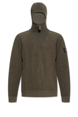 Stone Island Green Fleece Sweatshirt With Balaclava - Men - Piano Luigi