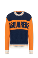 Dsquared2 Navy Blue Wool Sweater - Men - Piano Luigi