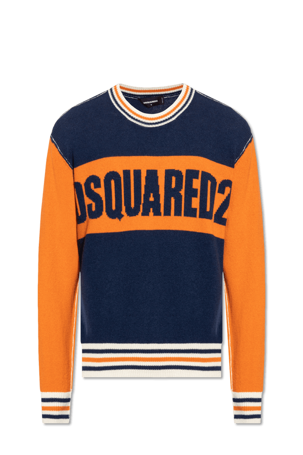 Dsquared2 Navy Blue Wool Sweater - Men