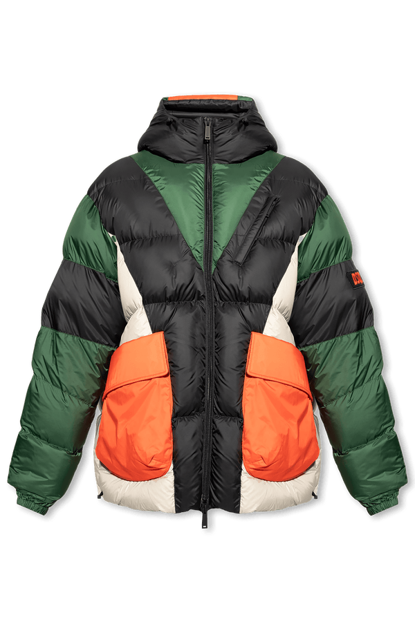 Dsquared2 Multicolour Hooded Down Jacket - Men - Piano Luigi