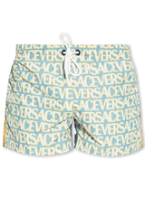 Versace Multicolour Swimming Shorts From ‘La Vacanza’ Collection - Men - Piano Luigi