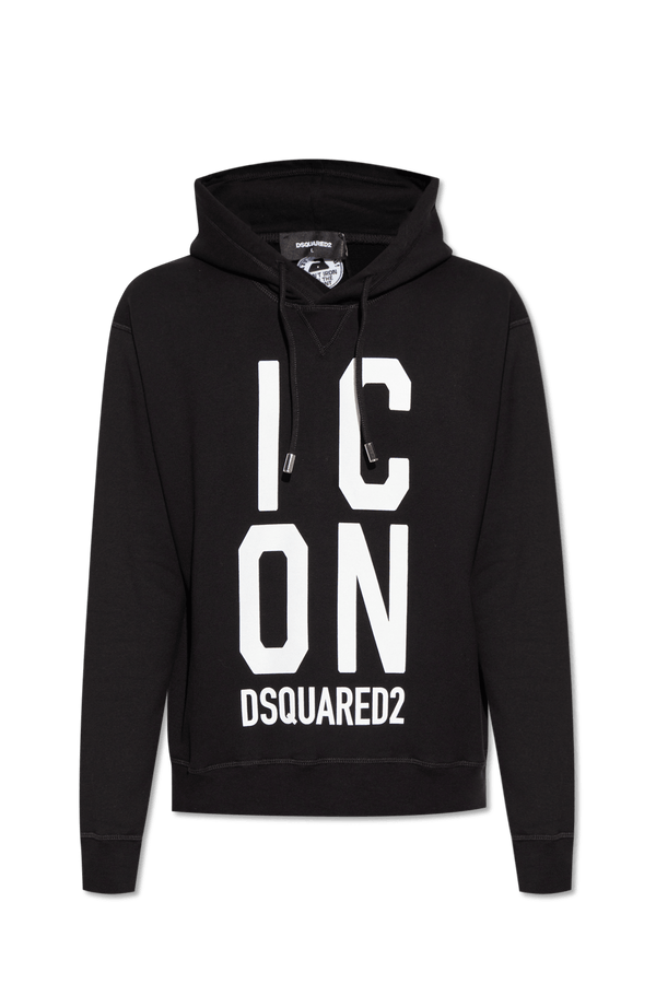 Dsquared2 Black Hoodie With Logo - Men - Piano Luigi