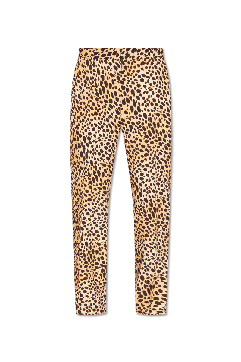 Dsquared2 Beige Trousers With Animal Motif - Men - Piano Luigi