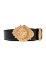 Versace Black Leather Belt - Men - Piano Luigi