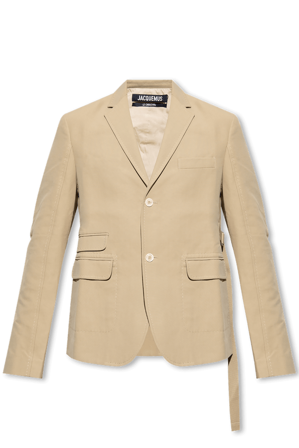 Jacquemus Beige ‘Piccinni’ Single-Breasted Blazer - Men - Piano Luigi