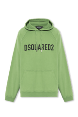 Dsquared2 Green Hoodie With Logo - Men - Piano Luigi