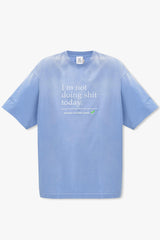 Vetements Blue Oversize T-Shirt - Men - Piano Luigi