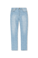 Versace Light Blue Jeans With Straight Legs - Men - Piano Luigi