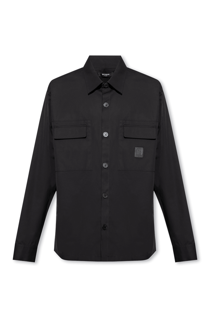 Balmain Black Shirt With Pockets - Men - Piano Luigi