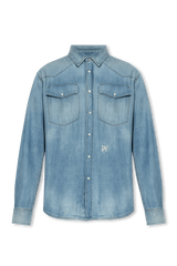 Palm Angels Blue Denim Shirt - Men - Piano Luigi