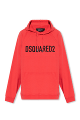 Dsquared2 Red Hoodie With Logo - Men - Piano Luigi