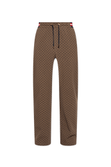 Balmain Brown Monogrammed Trousers - Men - Piano Luigi