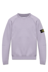 Stone Island Purple Sweater With Logo - Men - Piano Luigi