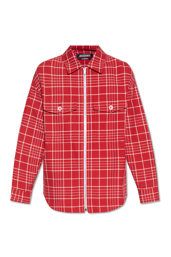 Jacquemus Red ‘Montagne’ Checked Jacket - Men - Piano Luigi