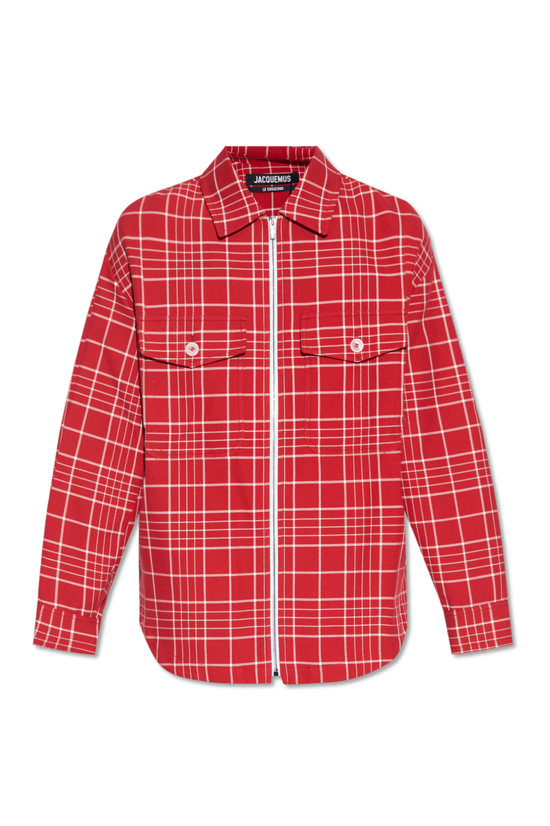 Jacquemus Red ‘Montagne’ Checked Jacket - Men - Piano Luigi