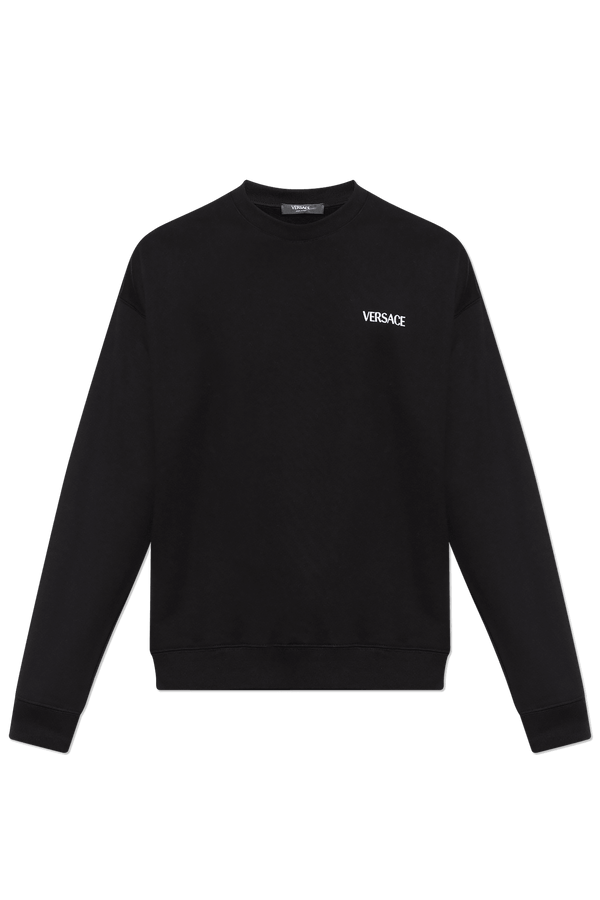 Versace Black Sweatshirt With Logo - Men
