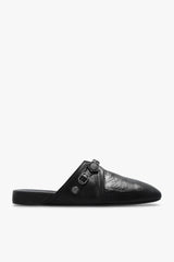 Balenciaga Black ‘Cosy Cagole’ Leather Slides - Men