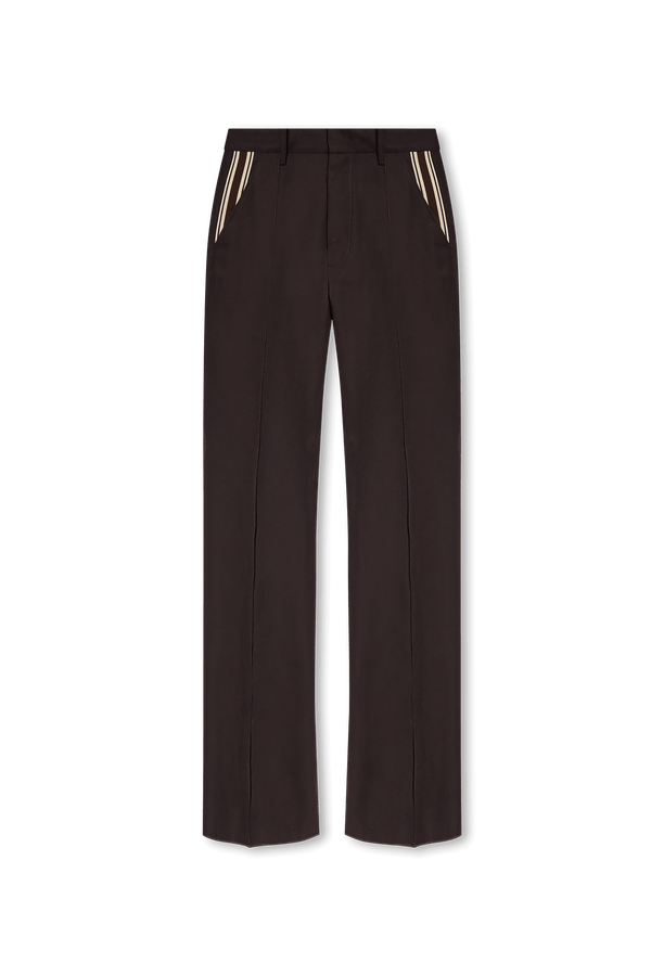 Dsquared2 Brown Pleat-Front Trousers - Men - Piano Luigi